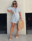 VERA - Denim Shirt Dress - Blue