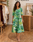 ADELIA - Midi Dress - Green