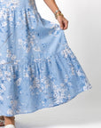 ALORA - Floral Print Midi Dress