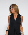 AYANIA - Slimming Dress and Vest Set - Dress - Black