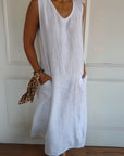 BERANE - Stylish Boho Dress - White