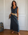 BERANE - Stylish Boho Dress - Dark Grey