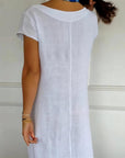 BERAWA - Casual Cotton Dress - White