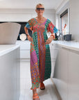 DELISE - Bohemian Dress - Green