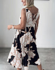 GRACE - Stylish Floral Boho Dress - White