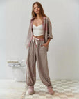 JAZMIN - Cosy & Loose Pajama Set - Pink