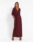 LANI - Long Vintage Dress - Red