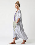 RAINA - Contrast Panel Midi Dress