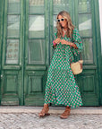 SANDY - Comfortable and Trendy Long Dress - Dark Green