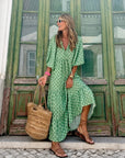 SANDY - Comfortable and Trendy Long Dress - Light Green