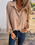 SOROLA - Casual Comfortable Shirt - Khaki