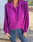 SOROLA - Casual Comfortable Shirt - Purple