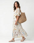 SYLVIE - Botanical Tassel Midi Dress