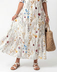 SYLVIE - Botanical Tassel Midi Dress