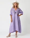TAVI - Floral Embroidered Midi Dress