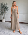 VANIESA - Casual Jumpsuit - Khaki