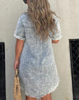 VERA - Denim Shirt Dress - Blue