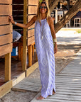 ZAIRA - Boho Summer Maxi Dress - Purple