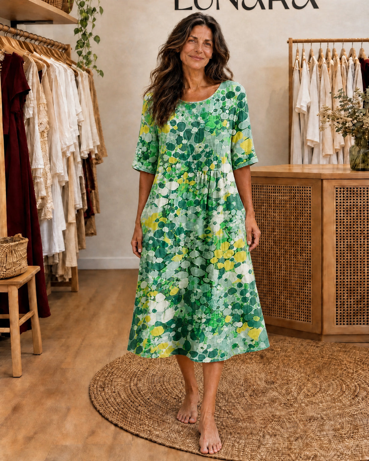 ADELIA - Midi Dress - Green