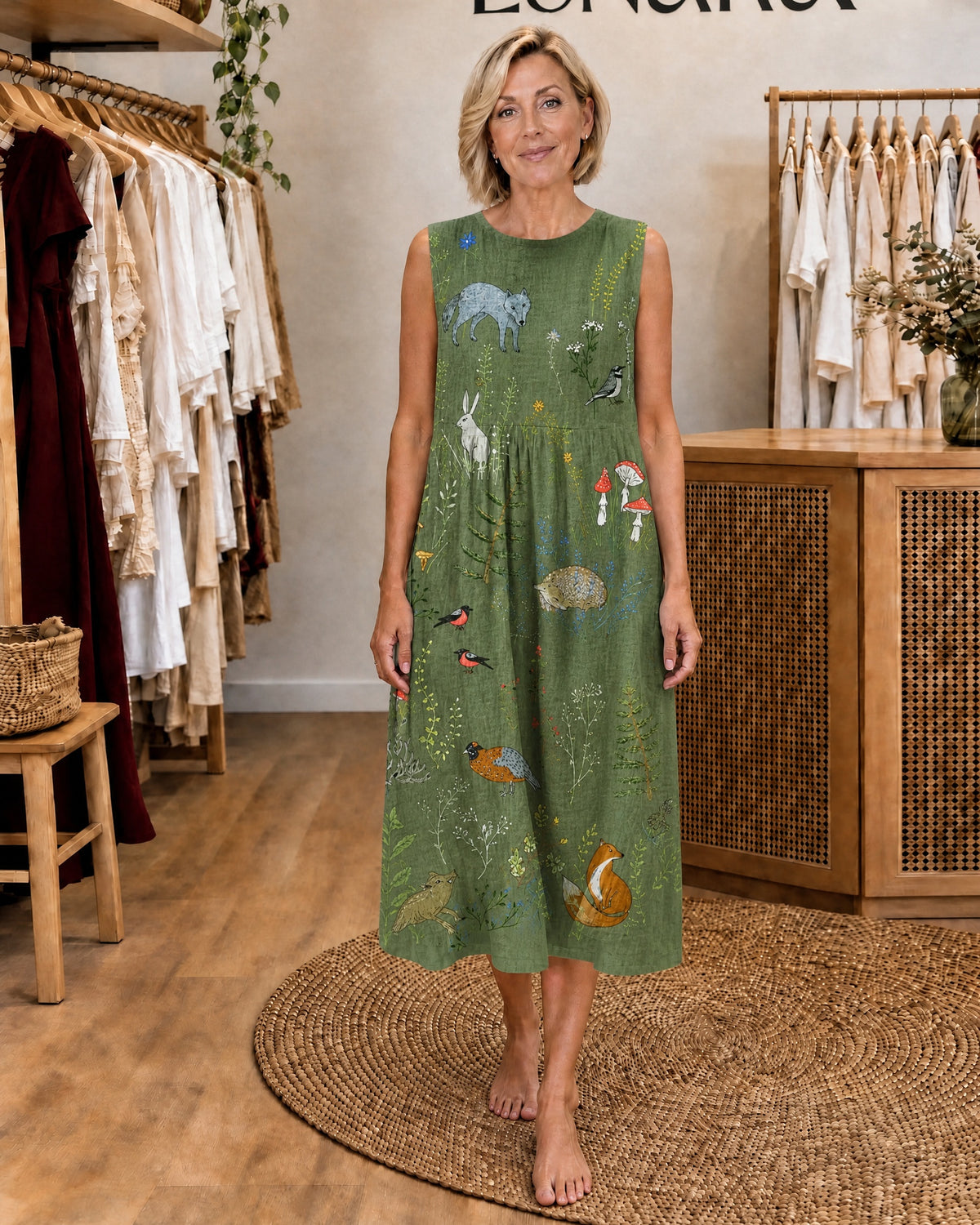 AIMEE - Sleeveless Midi Dress