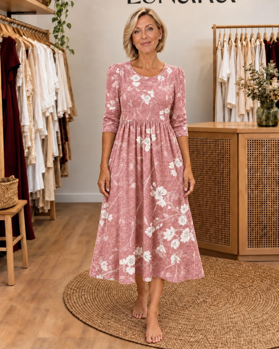 ALISSA - Bloom Grace Pocket Midi Dress
