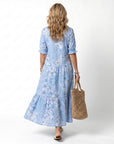 ALORA - Floral Print Midi Dress