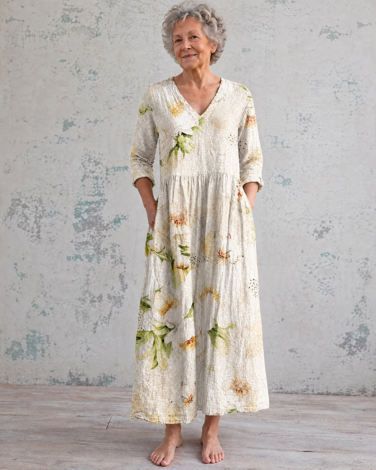 Anne Ivory Magnolia Maxi Dress