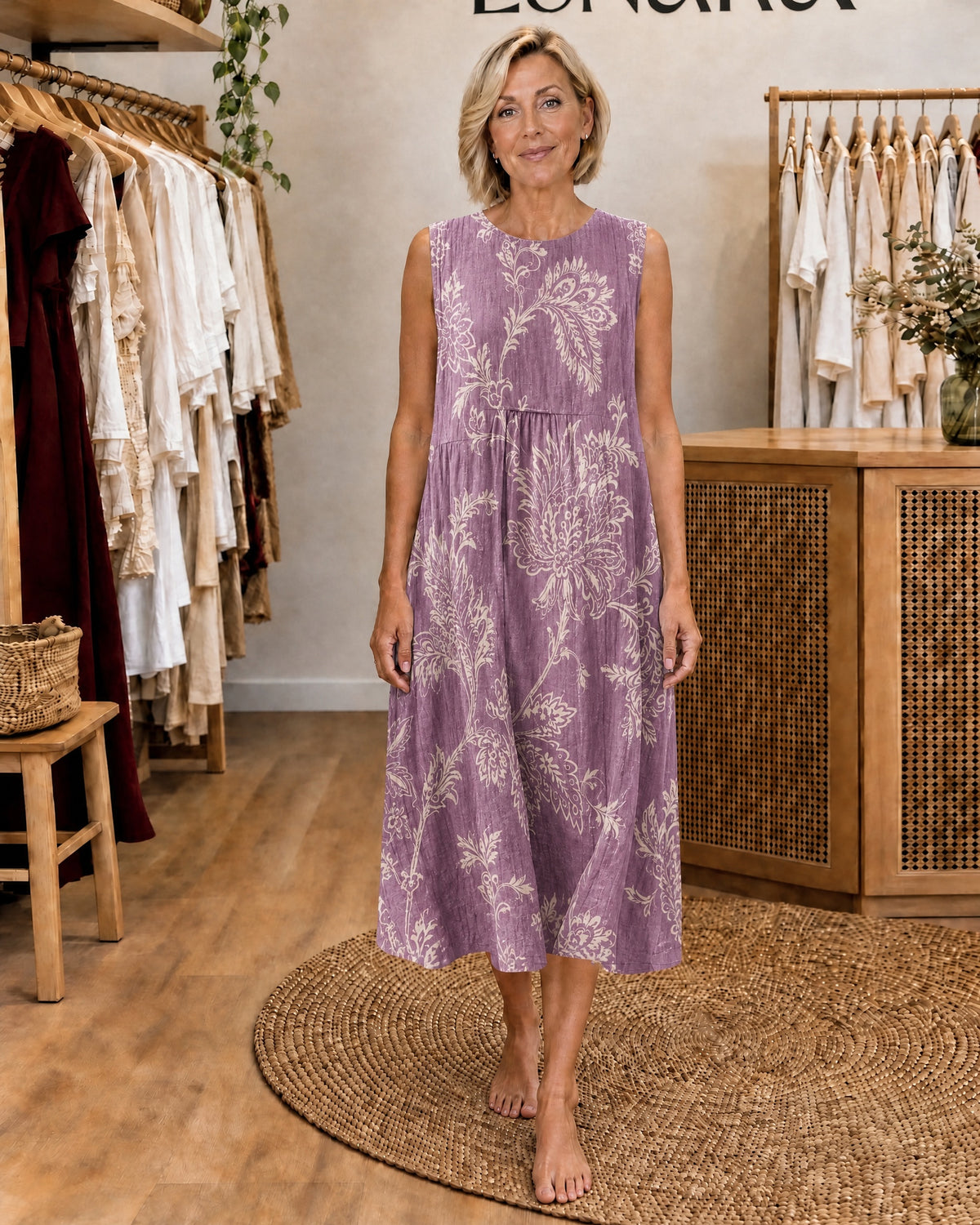 ARIANE - Sleeveless Midi Dress
