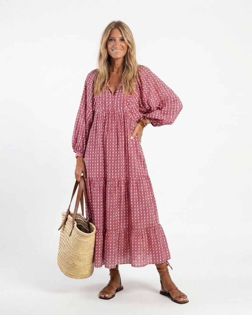 ARLETTE - Long Sleeve Midi Dress