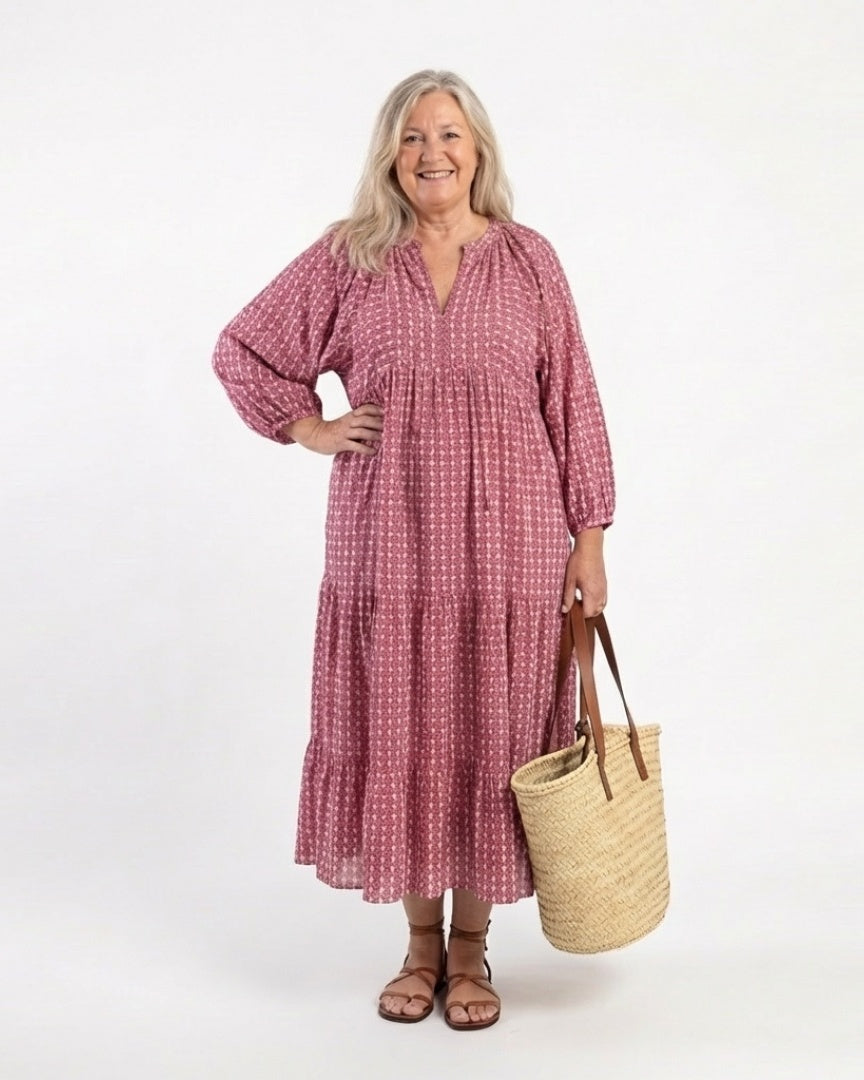 ARLETTE - Long Sleeve Midi Dress