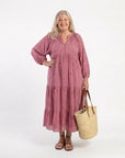 ARLETTE - Long Sleeve Midi Dress