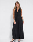 AYANIA - Slimming Dress and Vest Set - Dress - Black