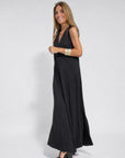 AYANIA - Slimming Dress and Vest Set - Dress - Black