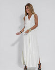 AYANIA - Slimming Dress and Vest Set - Dress - White