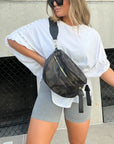 BELLA - Studded Oversized Tee - White