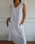 BERANE - Stylish Boho Dress - White