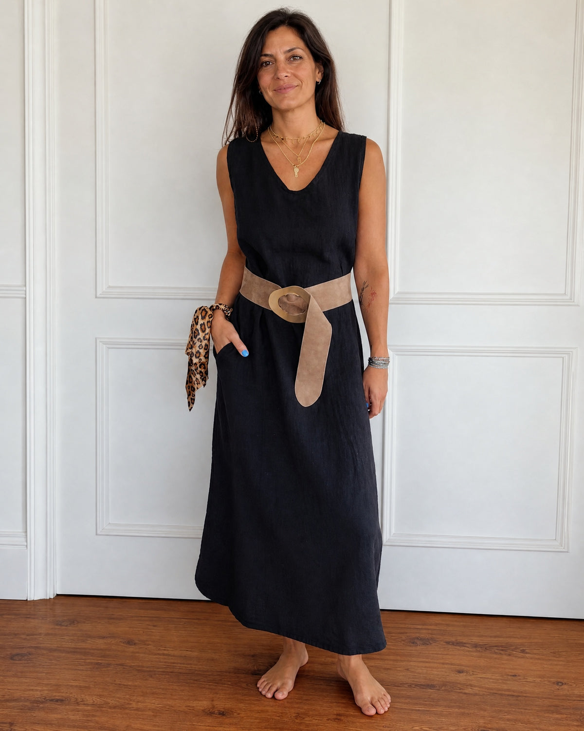 BERANE - Stylish Boho Dress - Black