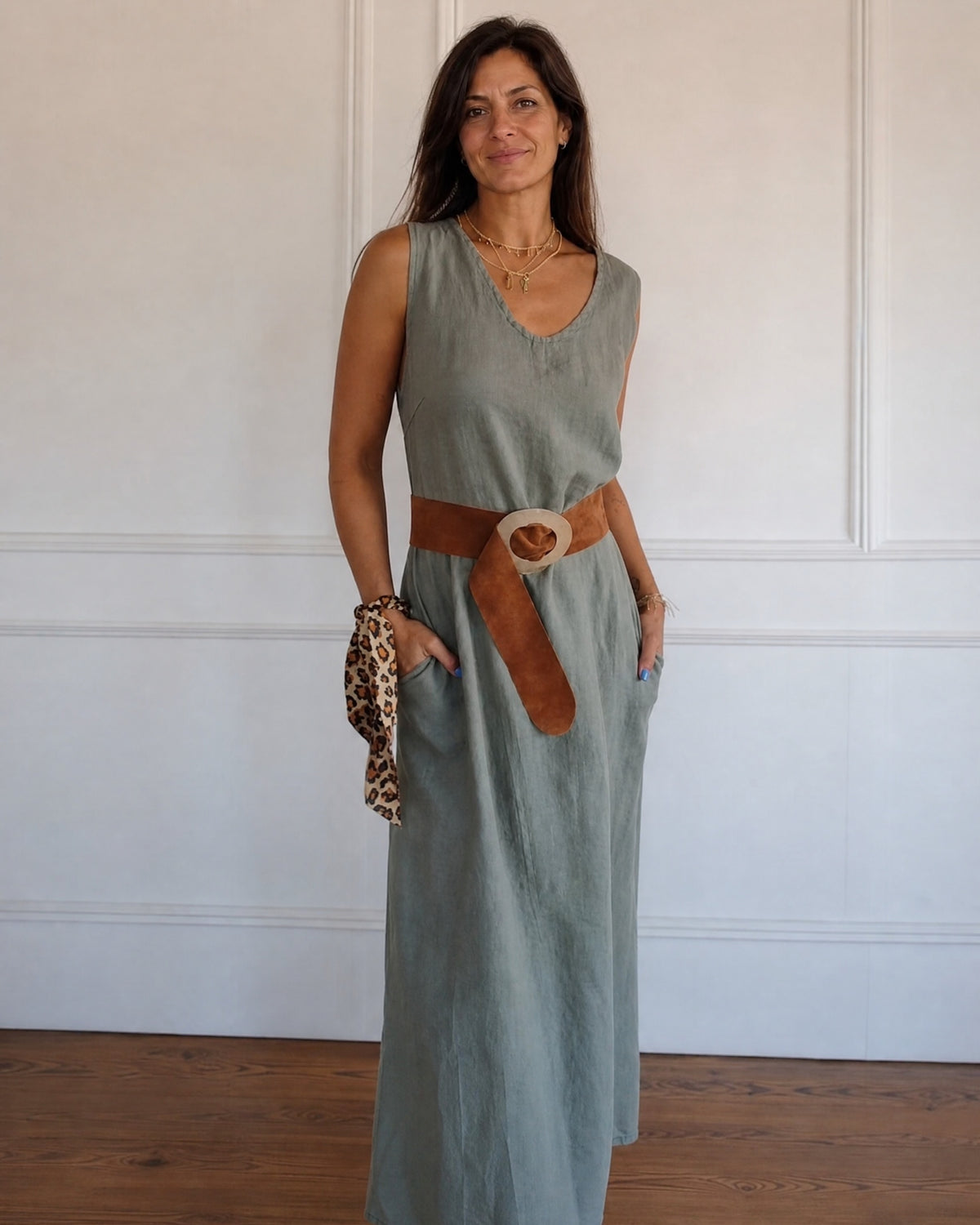 BERANE - Stylish Boho Dress - Grey