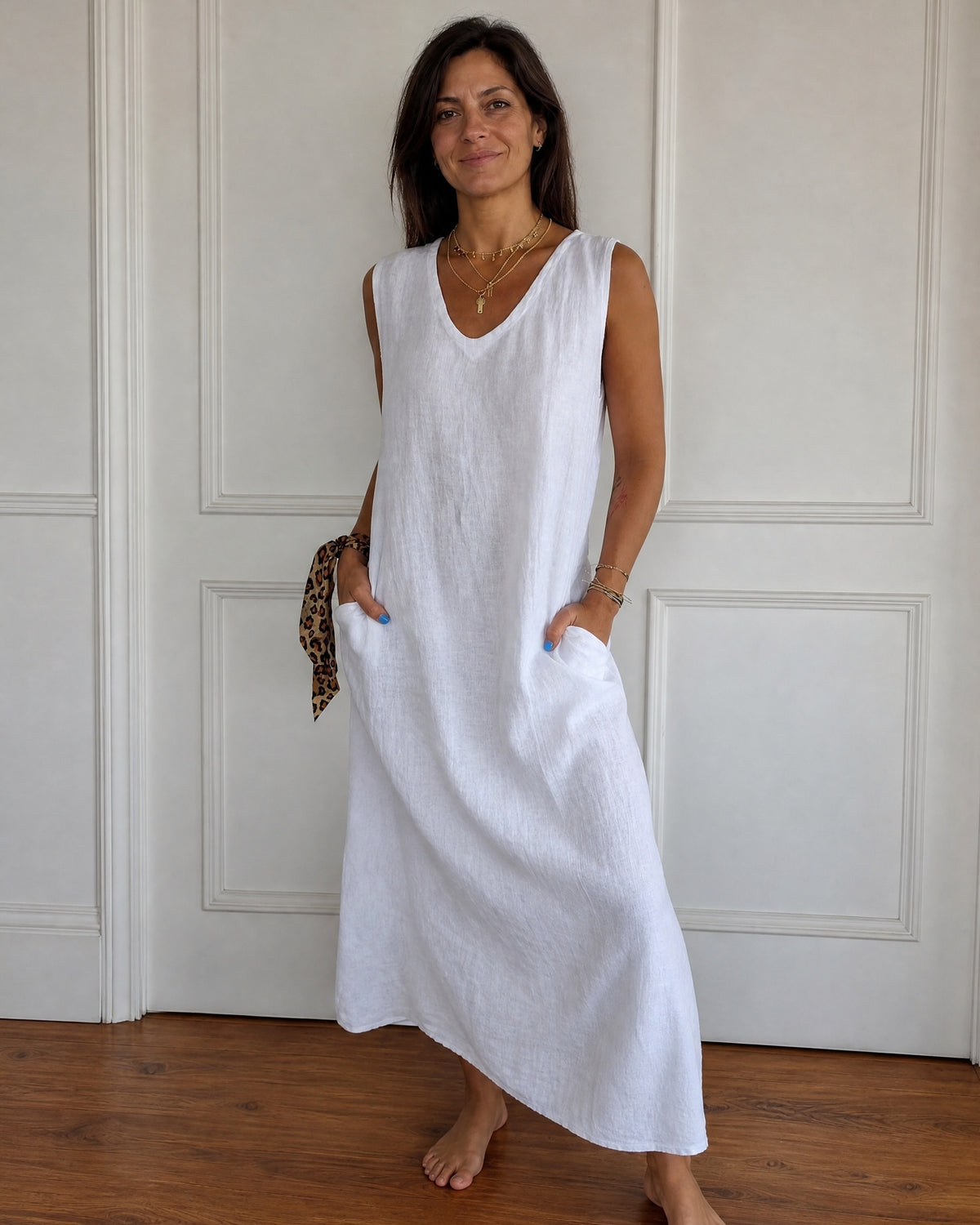 BERANE - Stylish Boho Dress - White