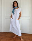 BERAWA - Casual Cotton Dress - White
