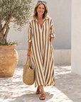 BIELA - Long Shirt Dress - Light Brown