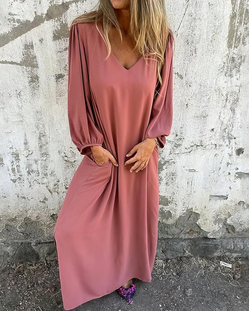 BRONE - Bohemian Long Dress - Pink