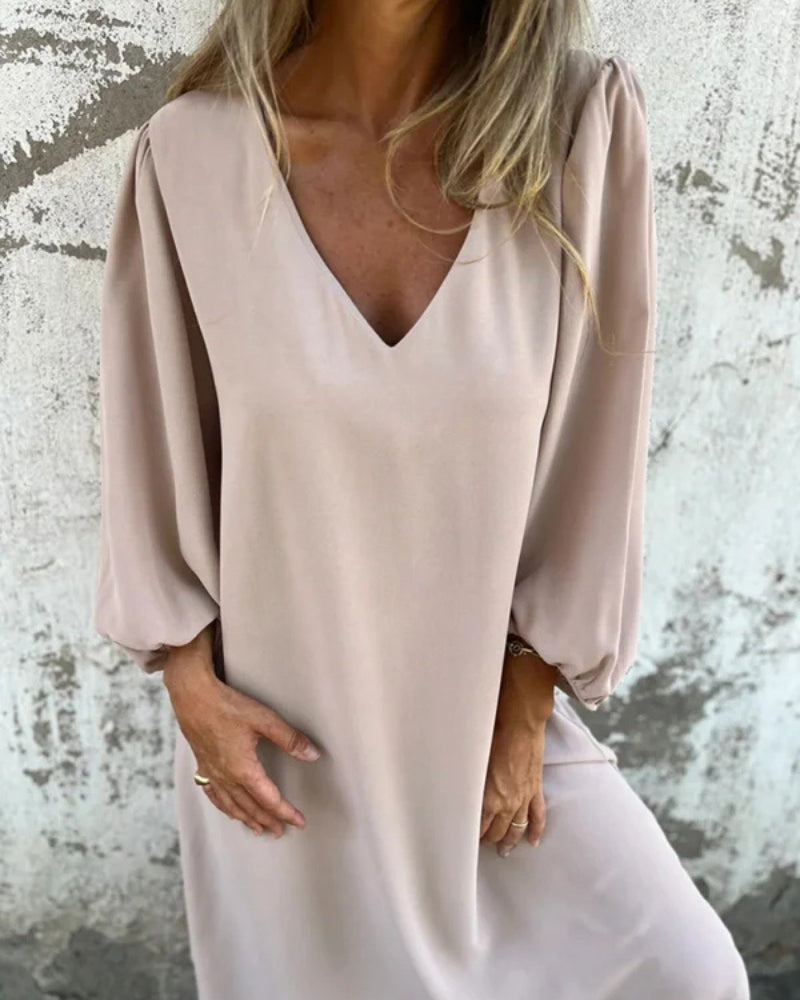 BRONE - Bohemian Long Dress - Khaki