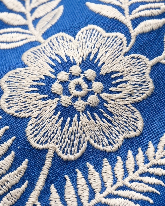 CHARLOTTE - Embroidered Floral Midi Dress