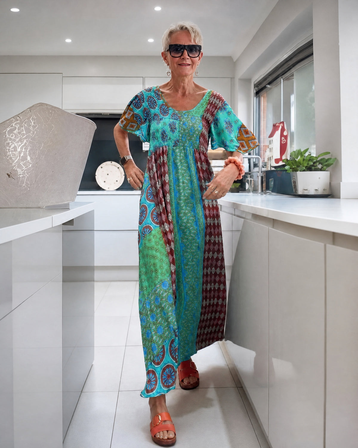 DELISE - Bohemian Dress - Blue
