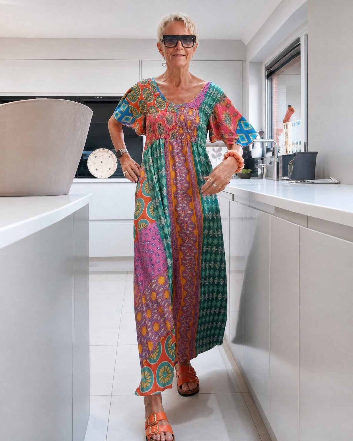 DELISE - Bohemian Dress - Green