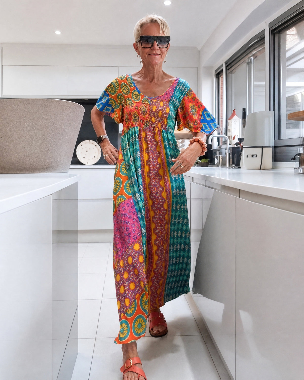 DELISE - Bohemian Dress - Orange