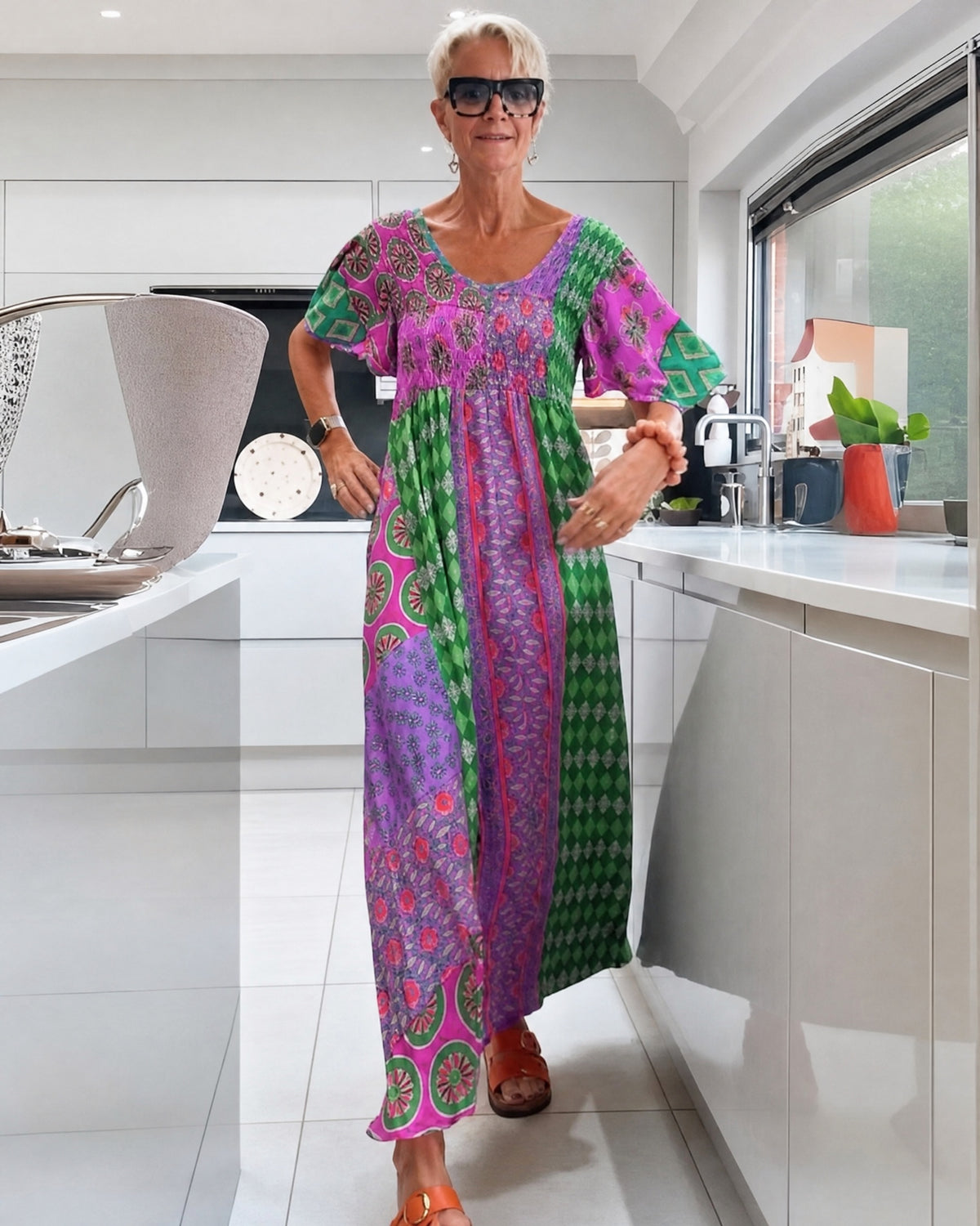 DELISE - Bohemian Dress - Pink