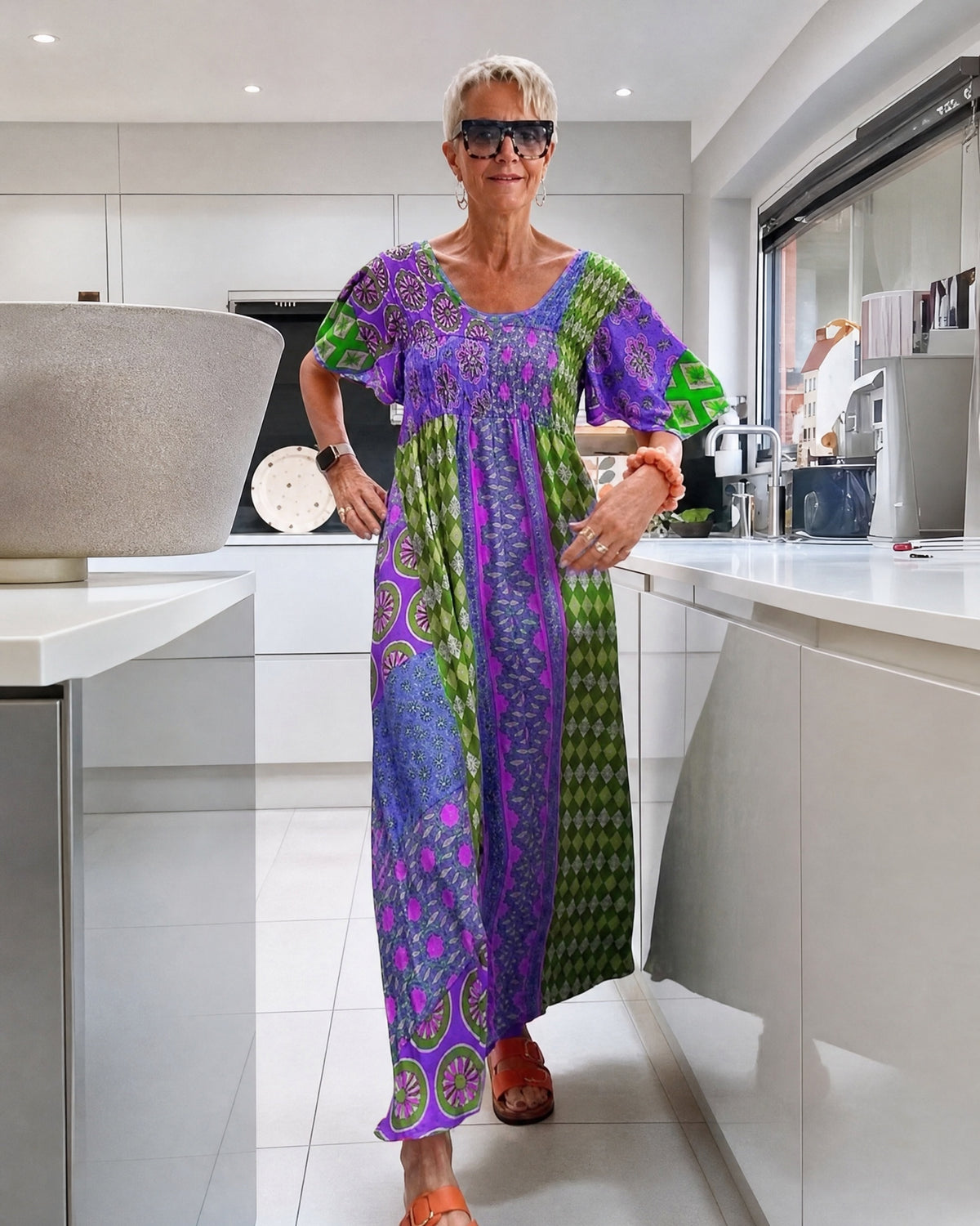 DELISE - Bohemian Dress - Purple