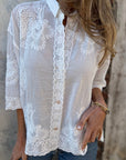 IAREL - Chic Lace Embroidered Blouse